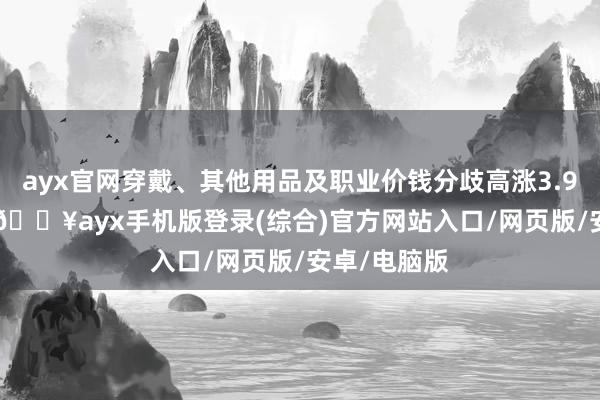 ayx官网穿戴、其他用品及职业价钱分歧高涨3.9%和3.2%-🔥ayx手机版登录(综合)官方网站入口/网页版/安卓/电脑版