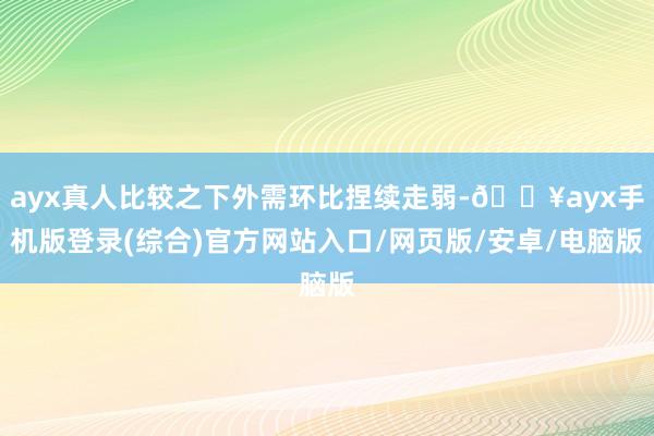 ayx真人比较之下外需环比捏续走弱-🔥ayx手机版登录(综合)官方网站入口/网页版/安卓/电脑版